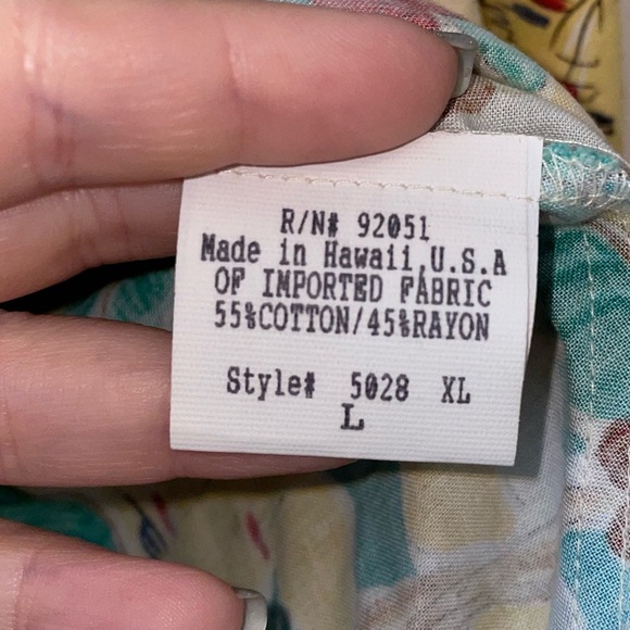 Pau Hana Hawaii Tropical Print Sleeveless Dress Size Large - Picture 5 of 7